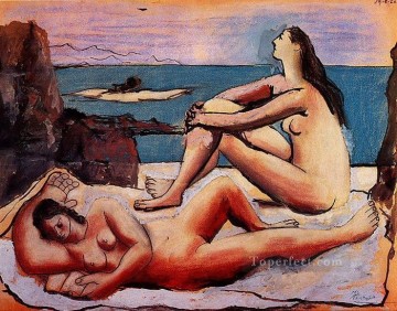 Trois baigneuses 3 1920 Cubist Oil Paintings